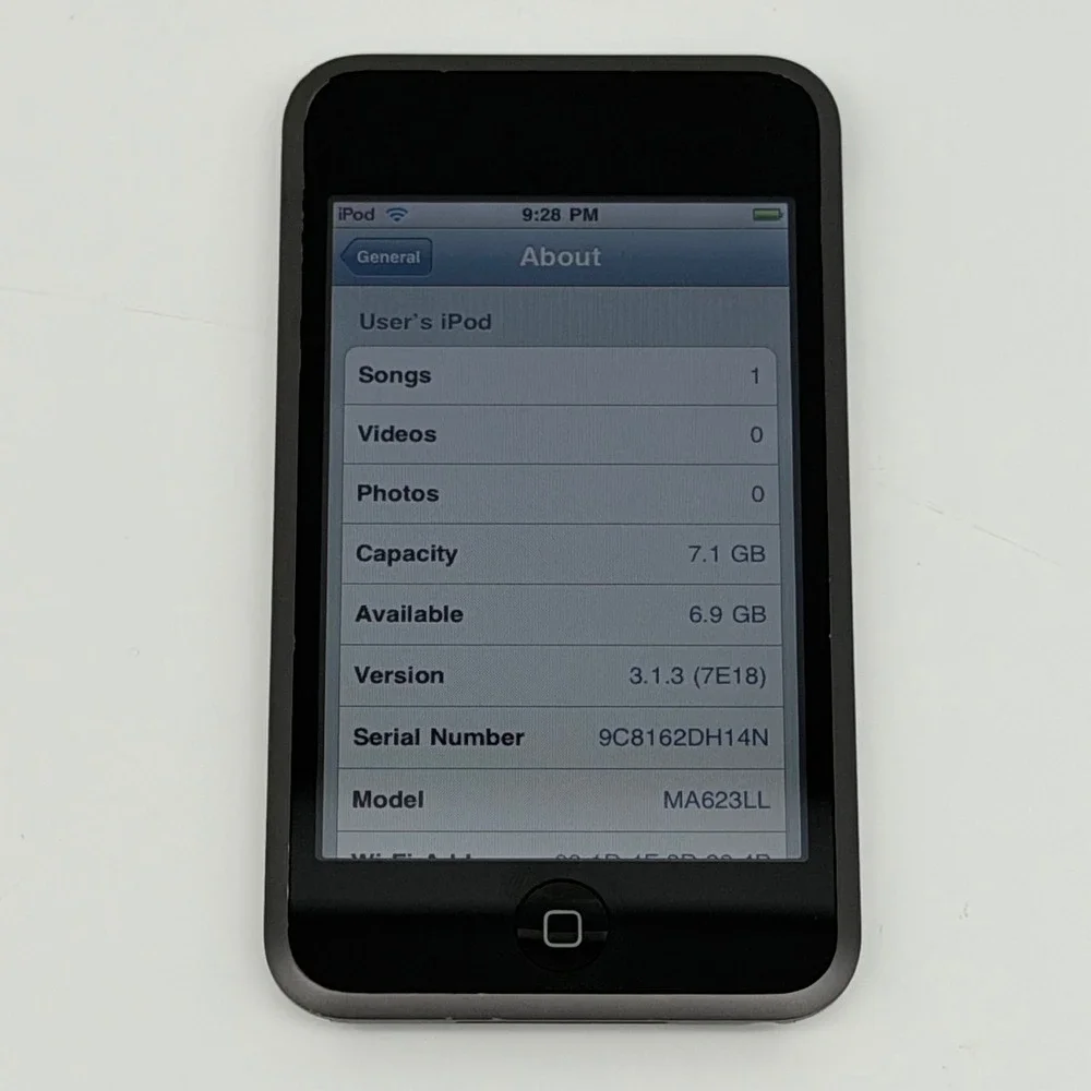 Apple iPod Touch A1213 8GB 1st Generation Black